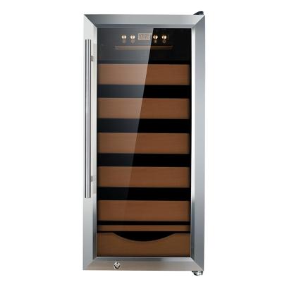 China Freestanding 90L Free Cohiba Cigar Humidor Electric Mini Humidor Cabinet for sale