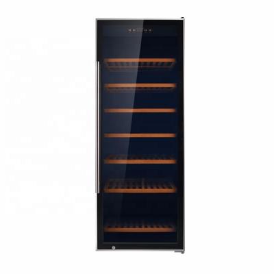 China Best Selling Outdoor Commercial Single Wine Cabinet Area 350L Compressor Wine Fridge for sale