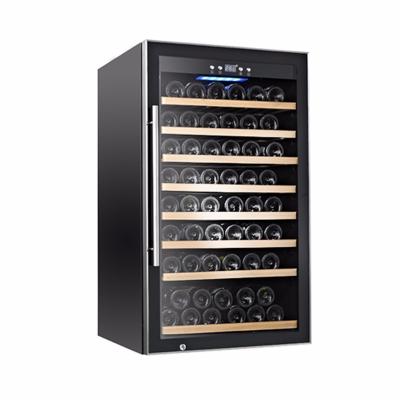 China Hotel 75 Bottle Wine Fridge Stainless Steel Wine Coolers Compressor Cellar For Hotel for sale