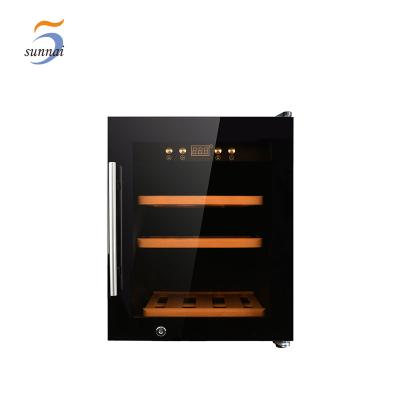 China 12 Bottle Outdoor Freestanding Wine Chiller Fridge Glass Compressor Full Door Ingle Zone Wine Cabinet With Fridge for sale