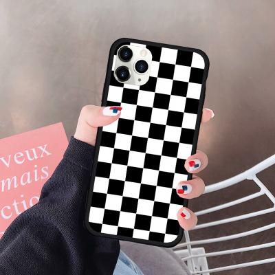 China 2021 Durable And Environmentally Friendly Hot-selling Anti-drop Grid Shockproof Protective Phones Cases For iPhone 12/11 Pro Max for sale