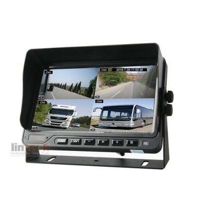 China Heavy Duty Support 256GB Card 4Chs 7Inch DVR RGB Vehicle Car Monitor for sale