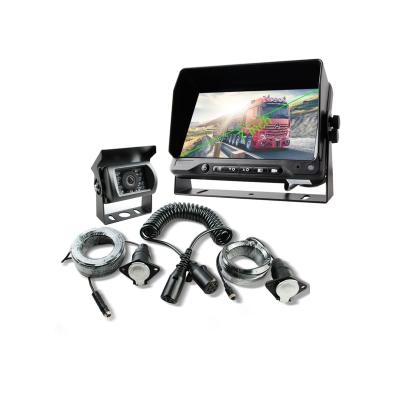 China Waterproof 7 inch rv rear view camera system with trailer coil spring dominance wiring kit for sale