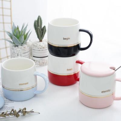 China Best Selling Coffee Cup And Saucer Viable With Spoon Coffee Travel Mug for sale