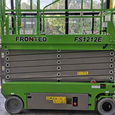 China Hotels FRONTEQ /Self-propelled /platform scissor lift /11-14M/FS1212E/Electric drive for sale