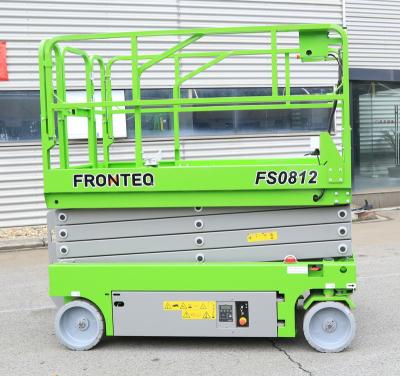 China Widely FRONTEQ /Self-propelled /platform scissor lift /8-10M/FS0812/Hydraulic drive for sale