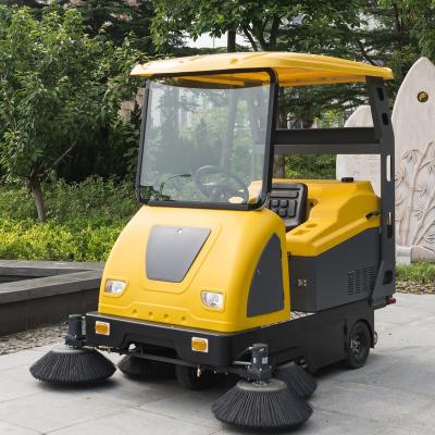 China Hotels 4 Wheel High Efficiency And Vacuum Energy Saving Outdoor Electric Floor Road Cleaning Sweeping Machine for sale