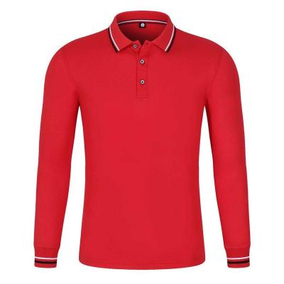 China 2021 Comfortable Simple Hot Sale 85% Anti-Wrinkle Cotton Golf Boy Polo Men's Long Sleeve T-Shirt for sale