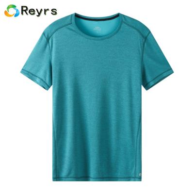 China Custom Made Men's Summer QUICK DRY Fitness Crew Neck Gym Oversized Deodorization Short T-Shirt for sale