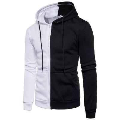 China Breathable High Quality Cotton Sport Two Color Hoodie Sweatshirt For Man for sale