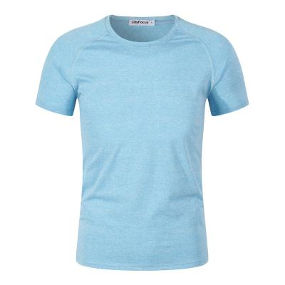 China Fashion Breathable Slim Fit Men Sublimation Polyester Sports Dry Fit T-Shirt for sale