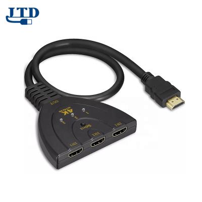 China 3D 4K Analog Signal Changer Support Transmission Signal HDMI 3 IN 1 OUT Port With Pigtail HD MI Cable Laptop for sale