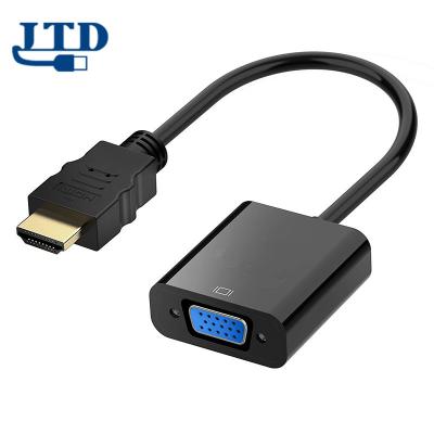 China COMPUTER Gold Plated 0.25m 1080P HDMI Male To Female VGA Adapter Cable for sale