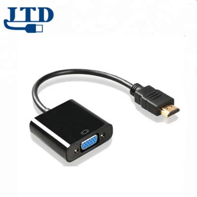 China High Quality Multimedia HDMI To VGA Male To Female Audio Adapter Converter Cable for sale