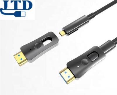 China Multimedia Supper Speed ​​HDMI Active Fiber HDMI AOC 4K 60Hz Long Fiber Optic Cable for sale