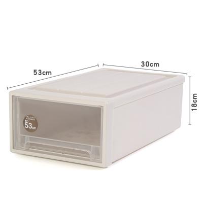 China WOKA Household Stackable Bedroom Clothes Storage Stocked Plastic Drawer for sale