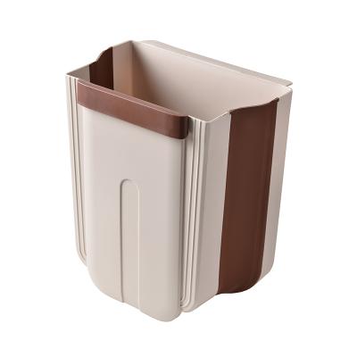 China Sustainable Hanging Trash Can For Kitchen, Collapsible Waste Bin, Wall Mounted Folding Waste Bin for sale