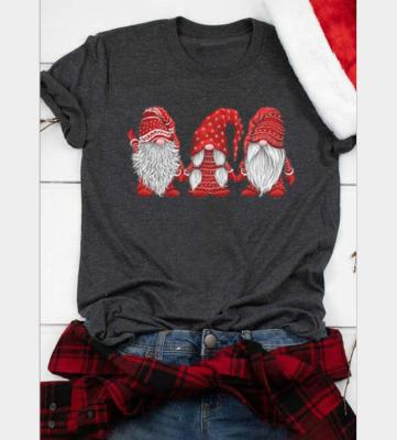 China Viable Women's Slogan Reglan Long Sleeve T-Shirt Just Hanging With My Gnomies Christmas T-Shirt for sale