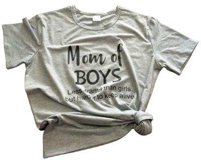 China 2021 Viable Most Stylish Mom Boys Less Drama Than Girls T-shirt Hot Sale for sale