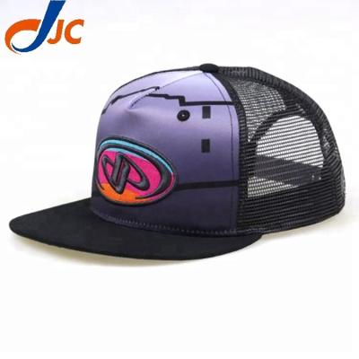 China JOINT Custom Hybrid Trucker Hat, Snap Back Sport Hat. Multiple Colors Summer Hat for sale