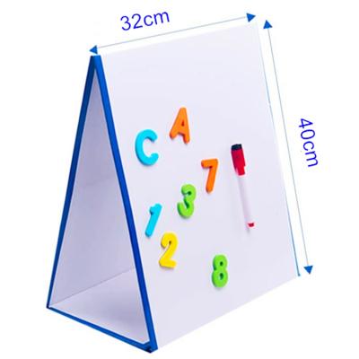 China Comic Easel Erase Table Magnetic Dry Whiteboard Whiteboard Painting Kids Folding Magnetic Easel For Children for sale