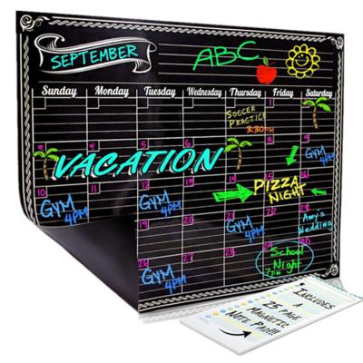 China Factory Wholesale Durable Monthly Weekly Daily Fridge Magnet Custom Magnetic Planner Board Calendar for sale