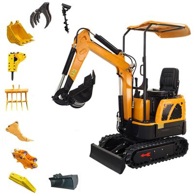 China Factory cheap price of hydraulic excavator diggers diggers crawler mini excavator 1.2 ton for spare parts for sale