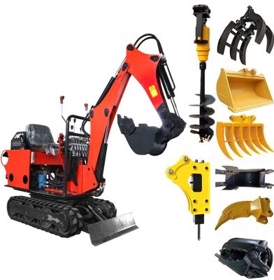 China Building Material Shops Manufacture Supplier Low Fuel Consumption 0.8 Ton Small Mini Crawler Digger Excavator for sale