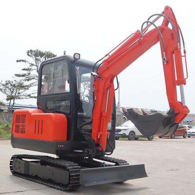 China Building Material Shops CE EURO5 Mini Excavator Garden Machine Hot Sale Small Digger 3ton 3.5 Ton Excavator Use Crawler for sale