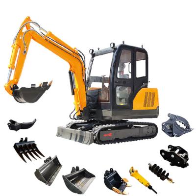 China Chinese Cheapest Excavator Rubber Track Excavator 3 Ton For Sale From Building Material Stores for sale