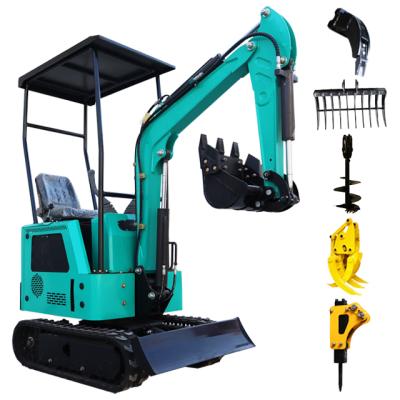 China Garment Shops Hot Selling Type 360 ​​Degree Rotation Small Crawler Excavator 1 Ton Mini Excavator Sales for sale