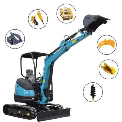 China Factory 2.5 Ton Mini Excavator 2.5 Ton China Mini Digger With EURO V Emission Engine for sale