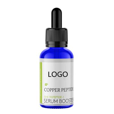 China Skin Revitalizer Wholesale Private Label Collagen GHK-CU Blue Copper Peptide Face Serum for sale