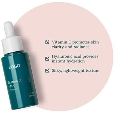 China Skin Revitalizer Private Label Vitamin C Serum with Hyaluronic Acid, Odorless, Paraben Free Face for sale