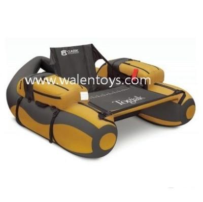 China PVC Inflatable Fishing Float Tube Fly Boat Pontoon Belly River Raft for sale