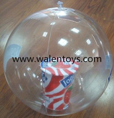 China Inflatable toy inflatable transparent beach ball/inflatable clear ball/clear balloon explosion for sale