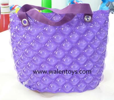 China Inflatable Bag Gift Bag/Inflatable Beach Tote Messenger Fashion Bag Handbag Bubble Shoulder Ladies Women for sale