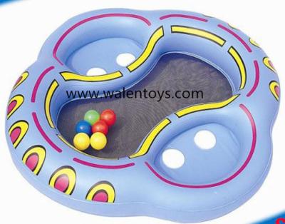 China Double Plastic Inflatable Twin Baby Swim Float Seat for sale