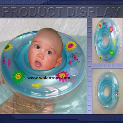 China Swimming Baby Swimming Ring Neck Bath Float Ring Inflatable Tubes Safety for sale