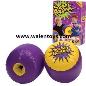 China Sport / Game Inflatable Boppers Toy Pillow / Game Boxing Socker Gloves for sale