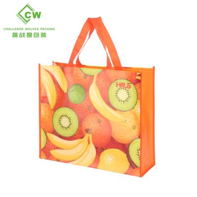 China Eco - Friendly PP Non Woven Shopping Bag Reusable Grocery Bags Customized Design for sale