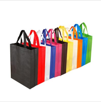 China Eco - Friendly Promotional Tote Bag Recycled Shopping Bags Reusable Non Woven Nonwoven Cheap Bag for sale