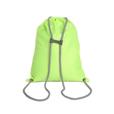 China Promotional Reusable Eco-Friendly Waterproof 190T/210D/420D Polyester Drawstring Bag Eco Friendly Backpack For Travel And Sports for sale