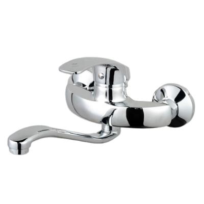 China Thermostatic Faucets Long Spout Wall Mounted Bath Faucet Bath Taps Bath Mixer Tub Faucet for sale