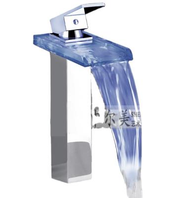 China Thermostatic Faucets Led Glass Faucet Basin Faucet Glass Filler Faucet Led Faucet for sale