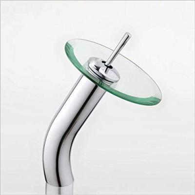 China New Design Glass Basin Mixer Taps Basin Faucets Thermostatic Glass Basin Faucet for sale