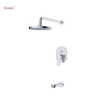 China Without Sliding Bar Wall Mounted Rain Shower Set Bathroom Set for sale