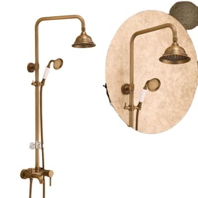 China With High Quality Antique Sliding Bar Bathroom Shower Set Telephone Shower Mixer Shower Faucet for sale