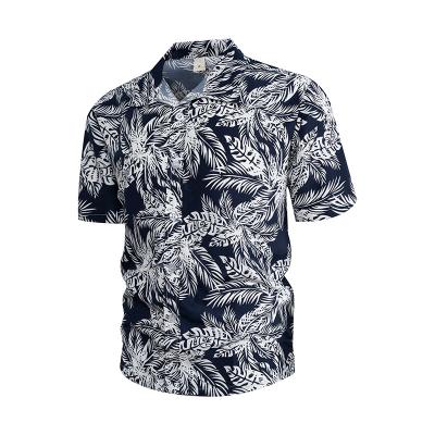 China 2022 New Products Mens Anti-pilling Hawaiian Shirts For Men Short Sleeve Tops Fashion Casual Resort Wear Plus Size Shirts for sale