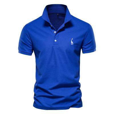 China Anti-wrinkle 2022 New Fawn Logo Summer Polo Shirts Custom Made Men's Short Sleeve Embroidery Polo Shirts for sale